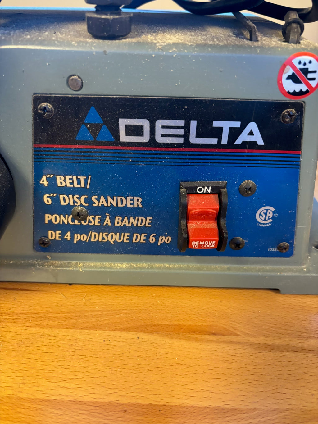 D224 Delta 4" belt/6" disc sander