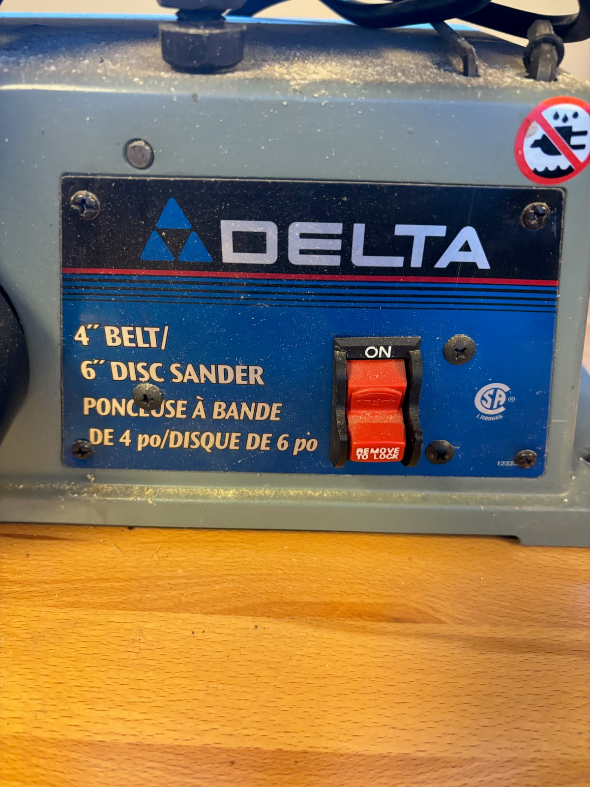D224 Delta 4" belt/6" disc sander