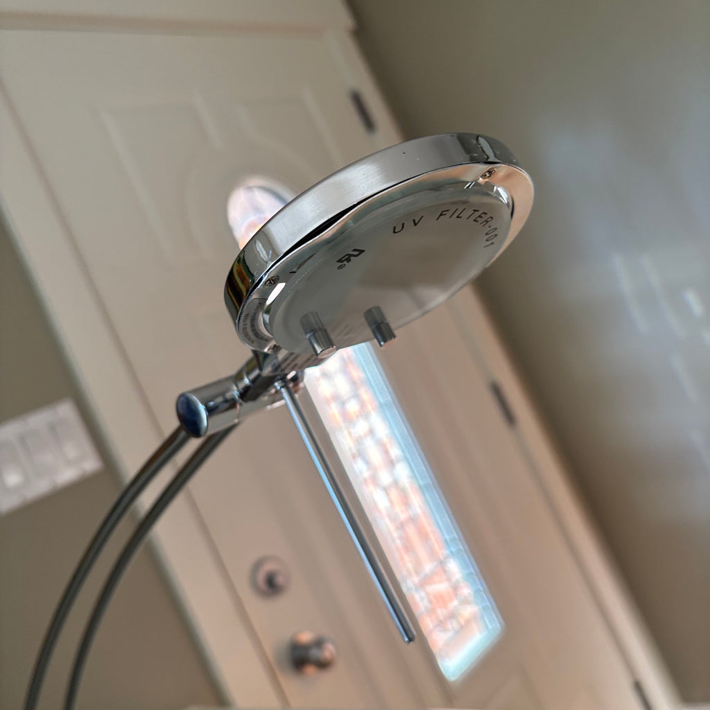 D101 Chrome floor lamp