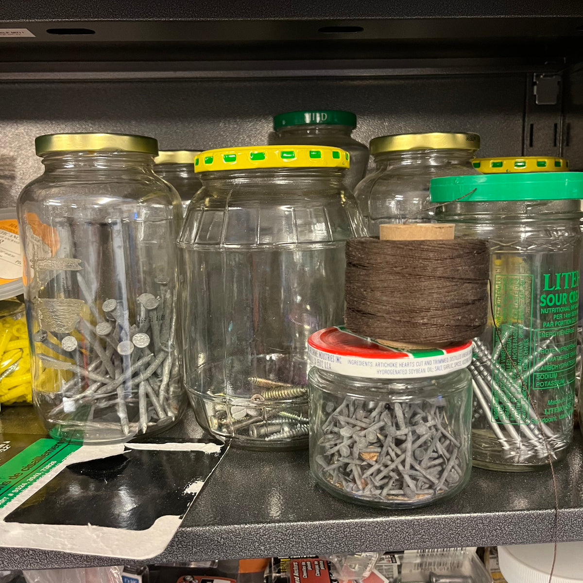 D329 Garage Grouping (screws and more, cabinet NOT included)