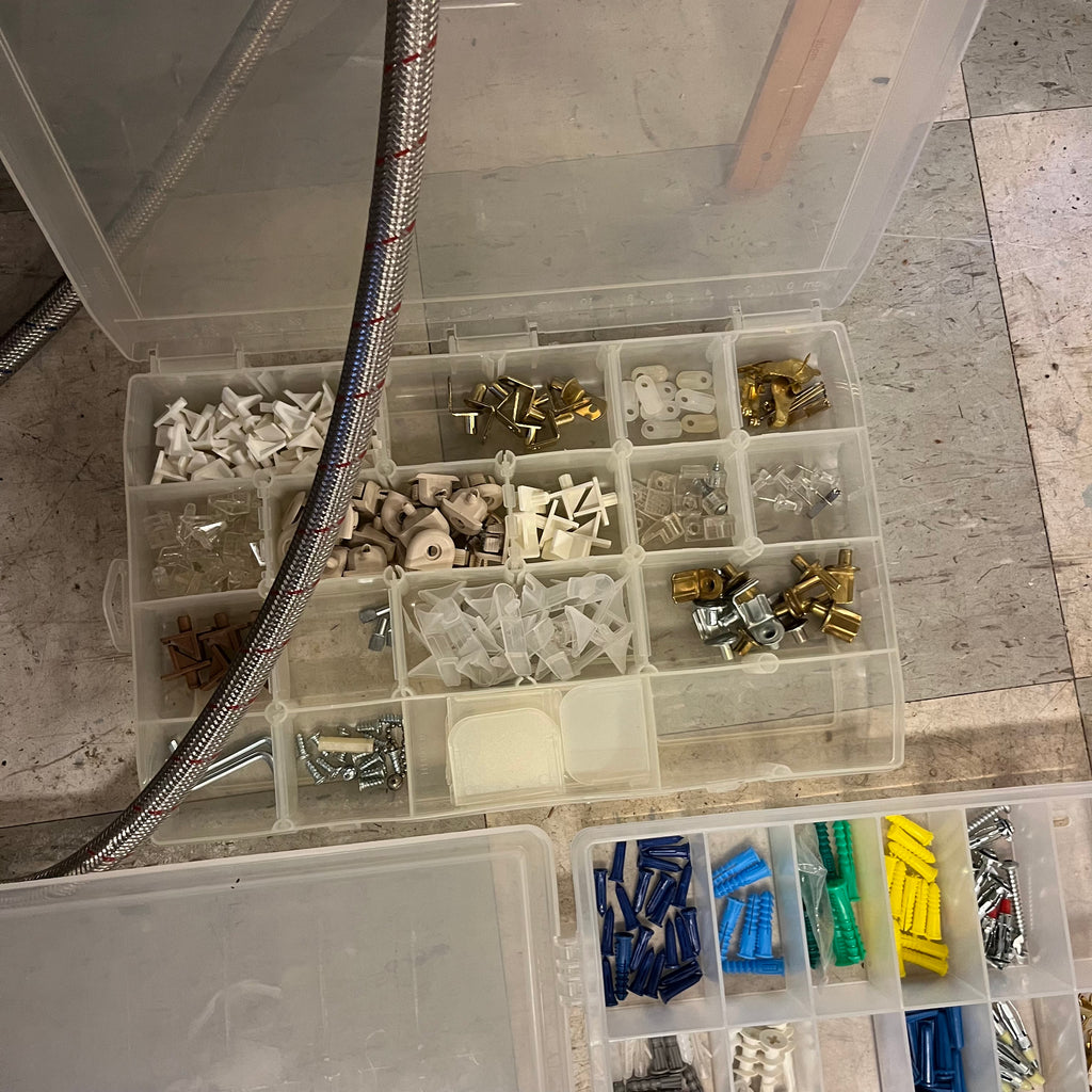 D329 Garage Grouping (screws and more, cabinet NOT included)