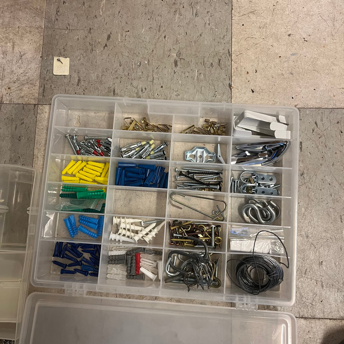 D329 Garage Grouping (screws and more, cabinet NOT included)