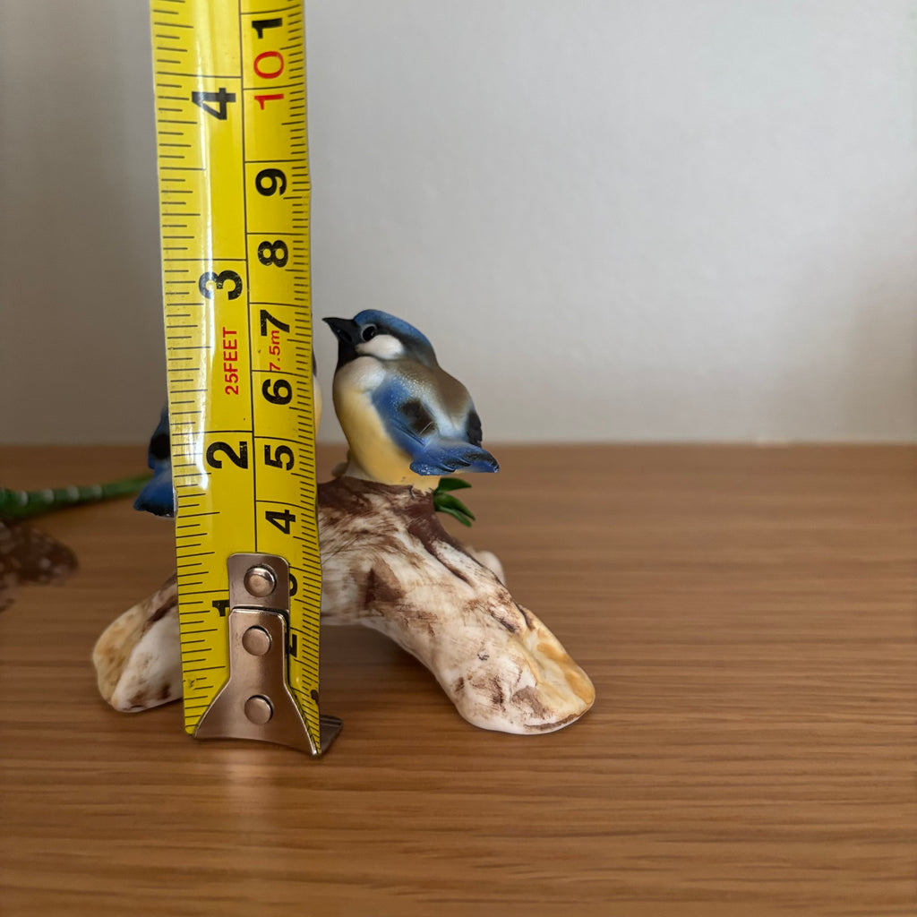 D106 Wooden dragon fly and Capodimonte birds