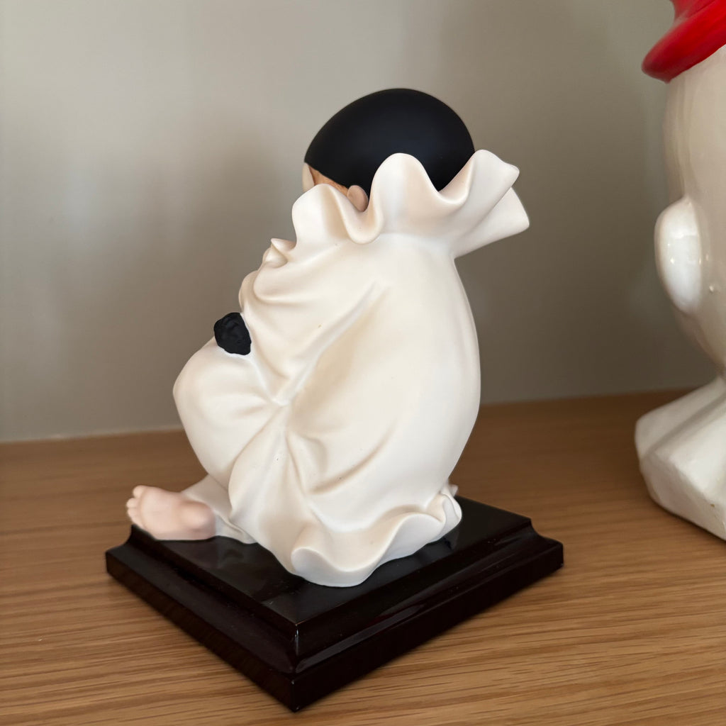 D108 Vintage Clown Grouping (clown piggy bank made in Taiwan and Pierrot "sucking his toe")