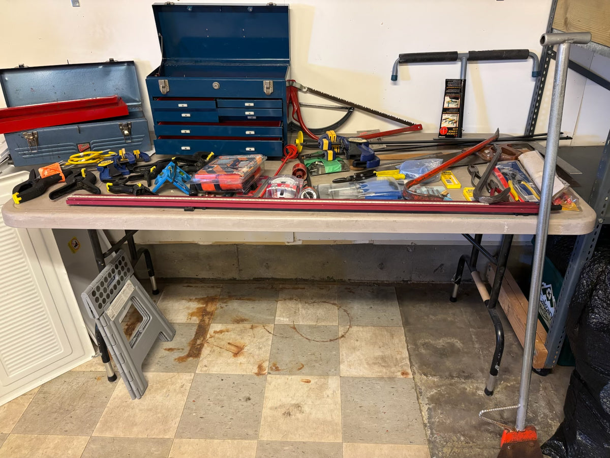 D227 Garage Grouping (screws and more, items on table top only)
