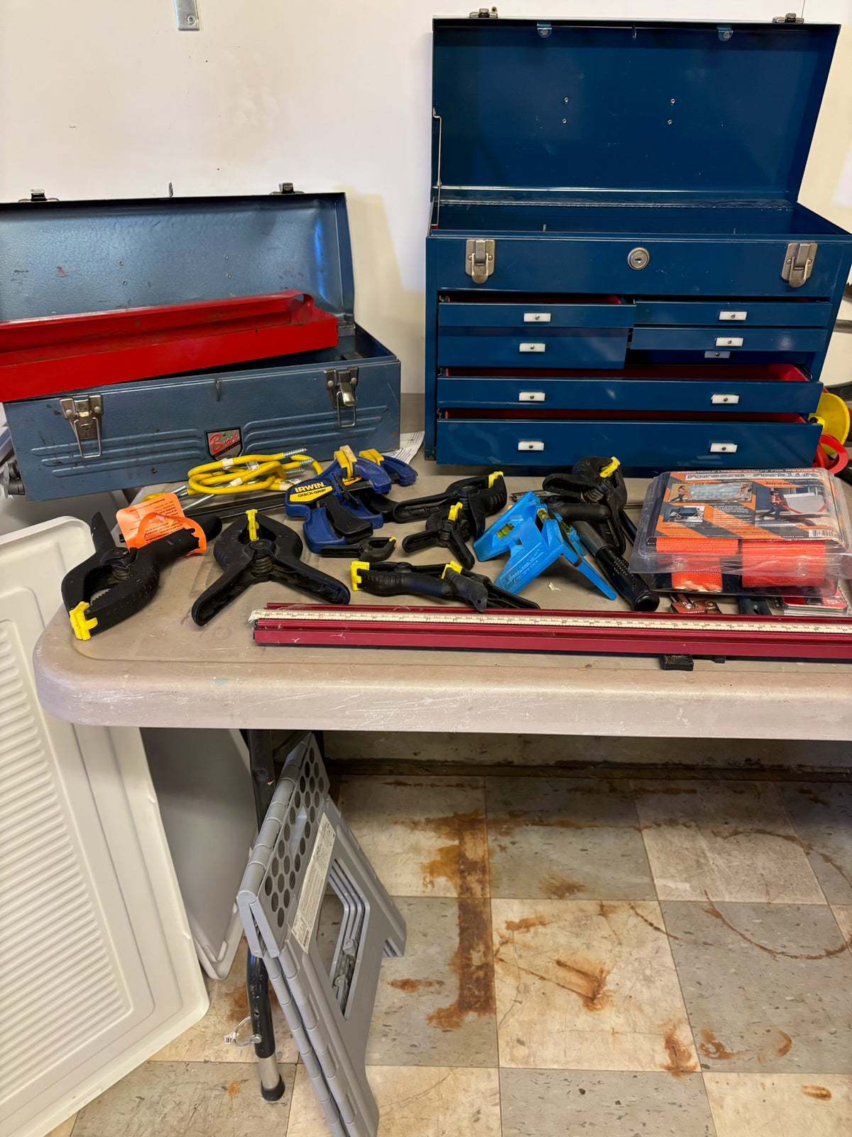 D227 Garage Grouping (screws and more, items on table top only)