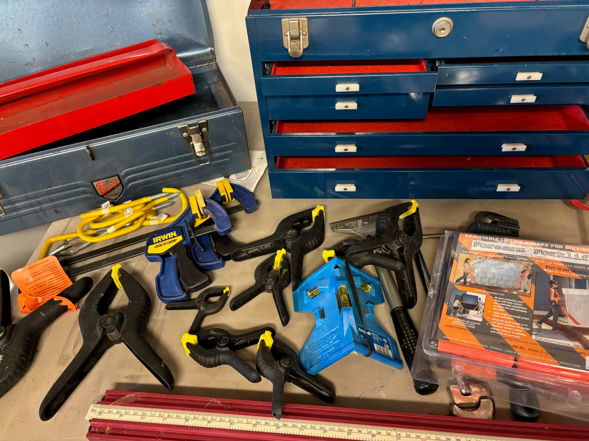 D227 Garage Grouping (screws and more, items on table top only)