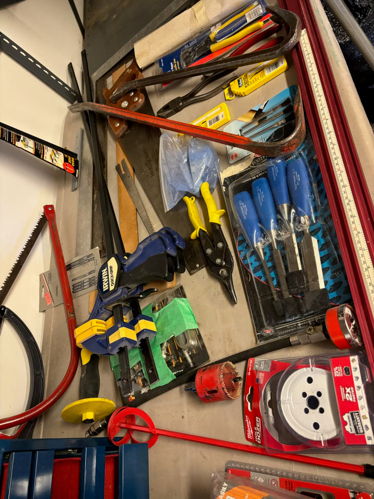D227 Garage Grouping (screws and more, items on table top only)