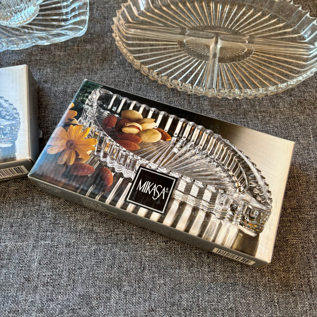 D120 Mikasa and more glass Grouping (candy dish and more)