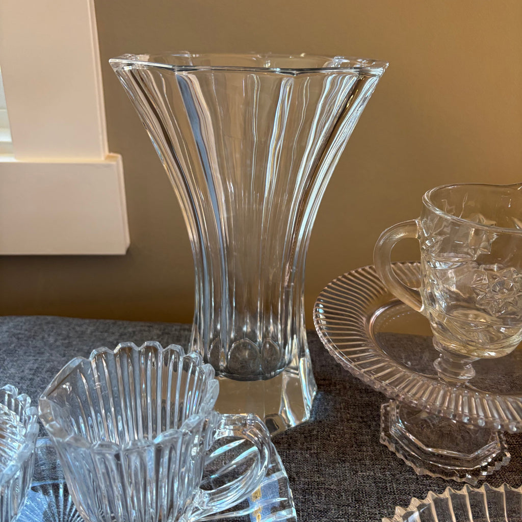 D120 Mikasa and more glass Grouping (candy dish and more)