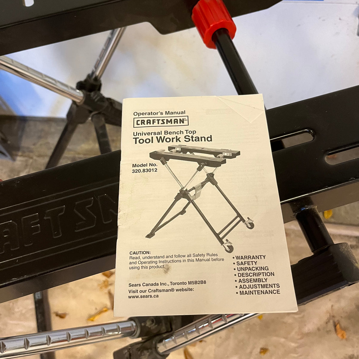 D335 Set of 2 workbenches (Craftsman Universal Bench Top and Black & Decker Ultimate Gripmate)