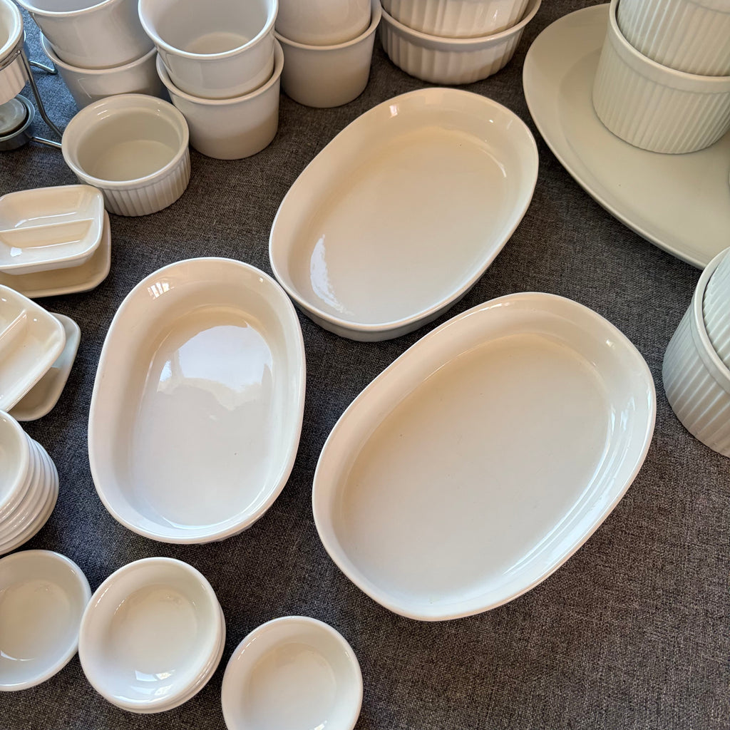 D126 White Dish Grouping (IKEA, French White and more)