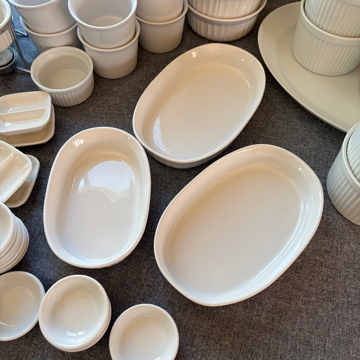 D126 White Dish Grouping (IKEA, French White and more)