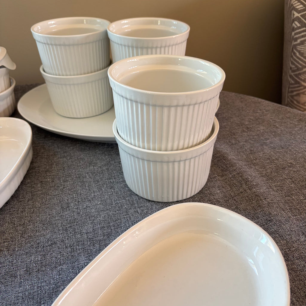 D126 White Dish Grouping (IKEA, French White and more)