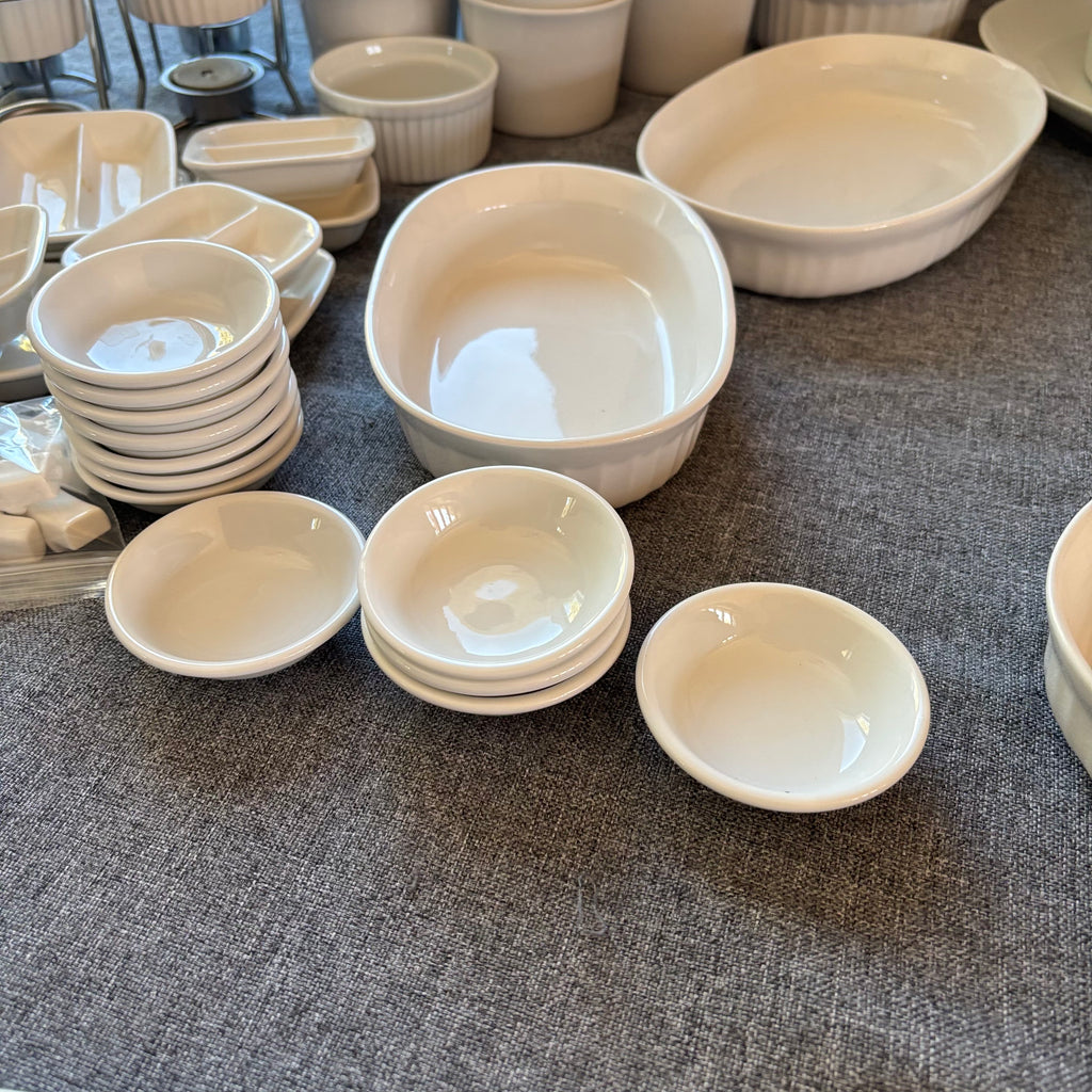 D126 White Dish Grouping (IKEA, French White and more)