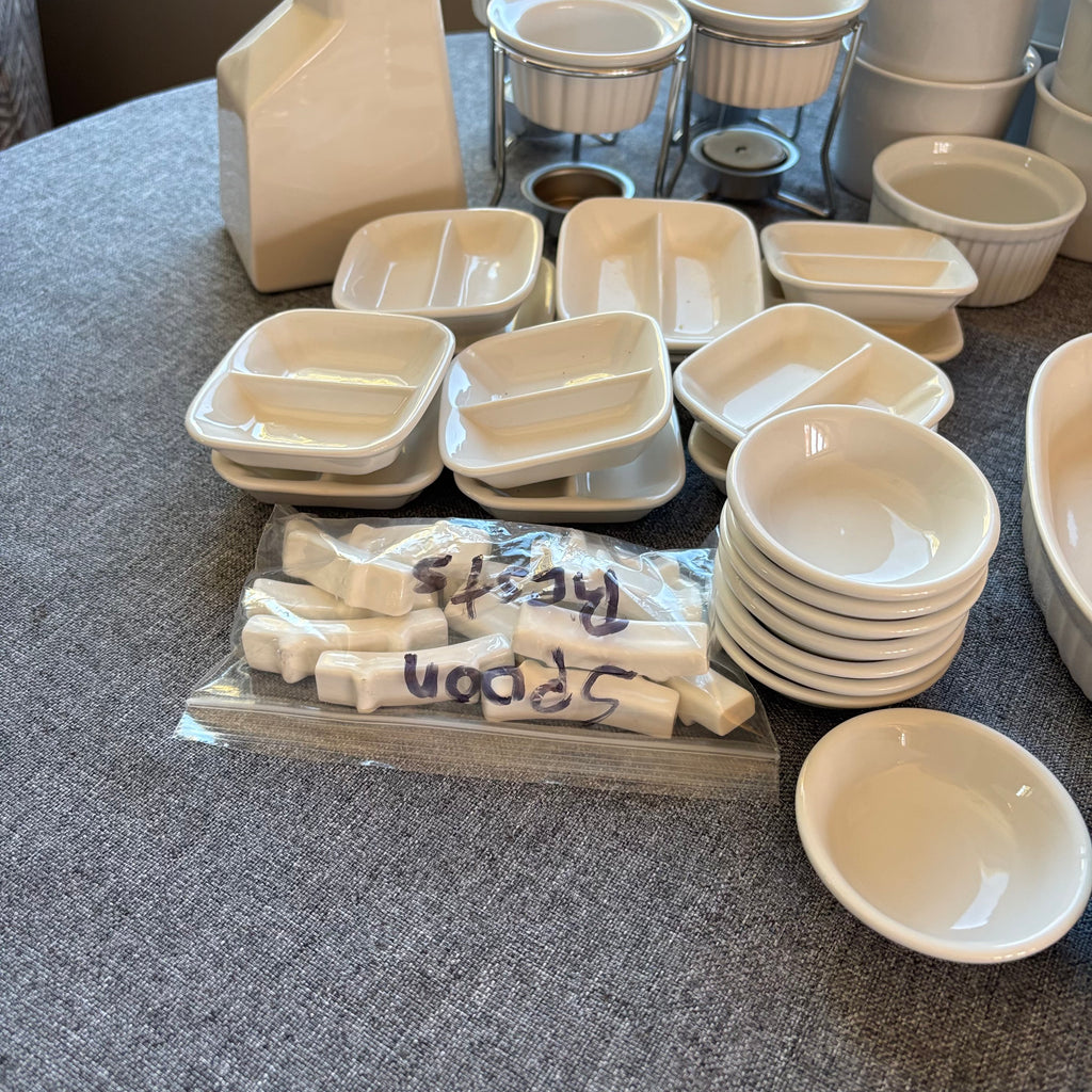 D126 White Dish Grouping (IKEA, French White and more)