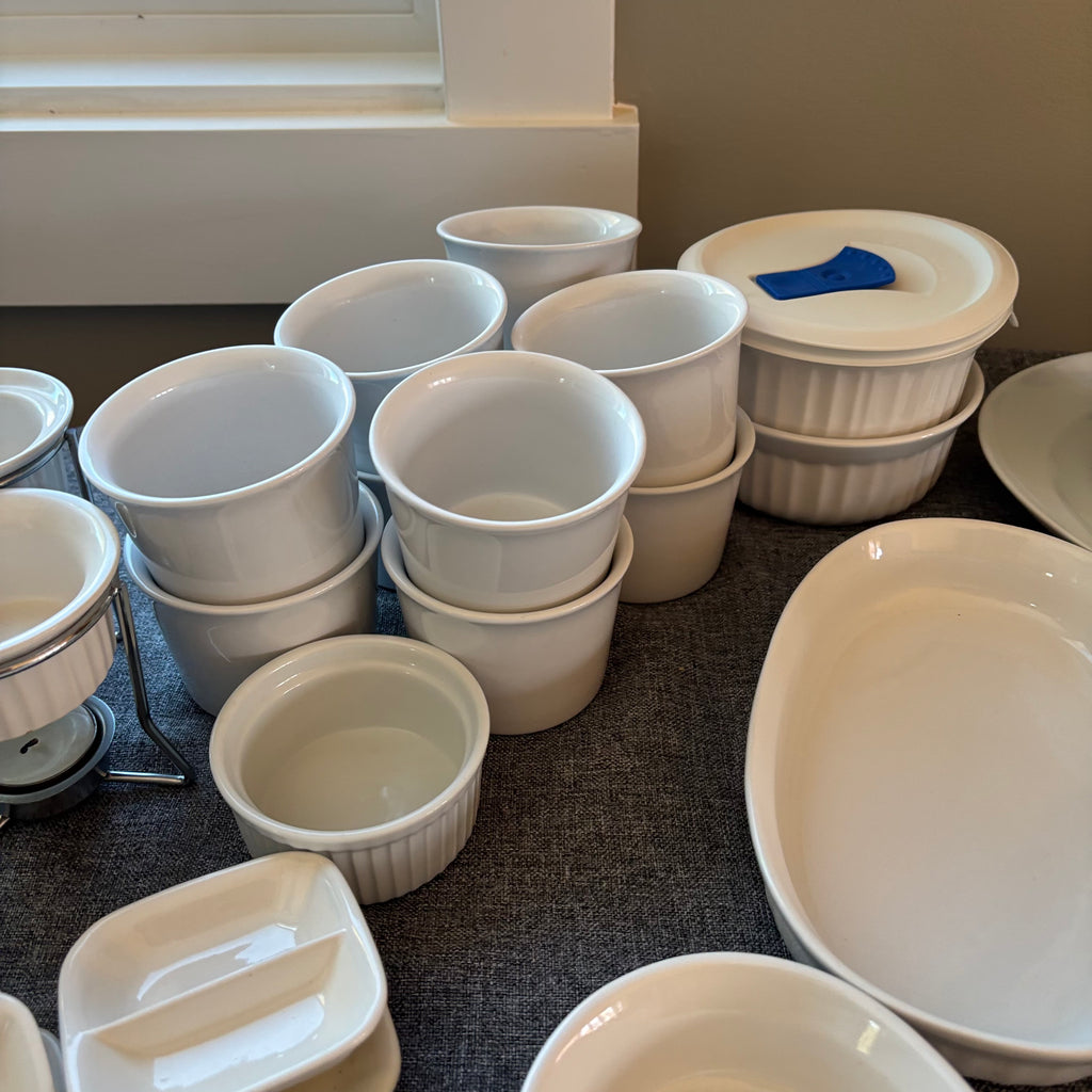 D126 White Dish Grouping (IKEA, French White and more)