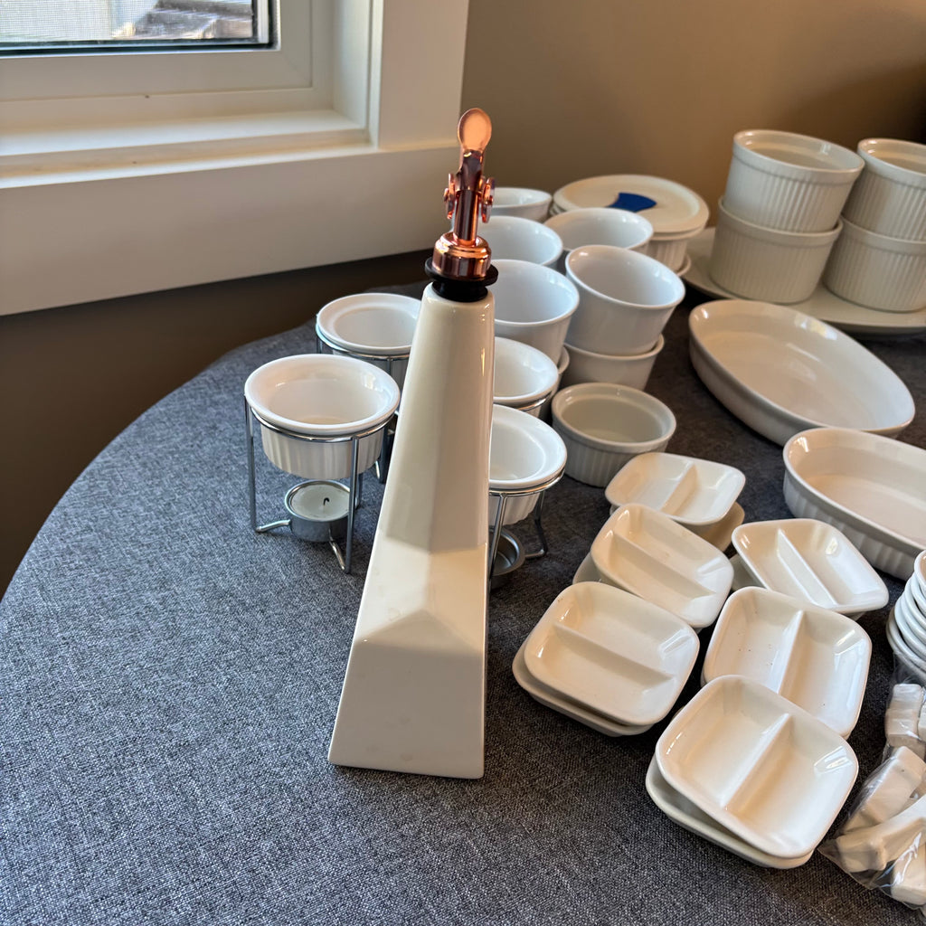 D126 White Dish Grouping (IKEA, French White and more)