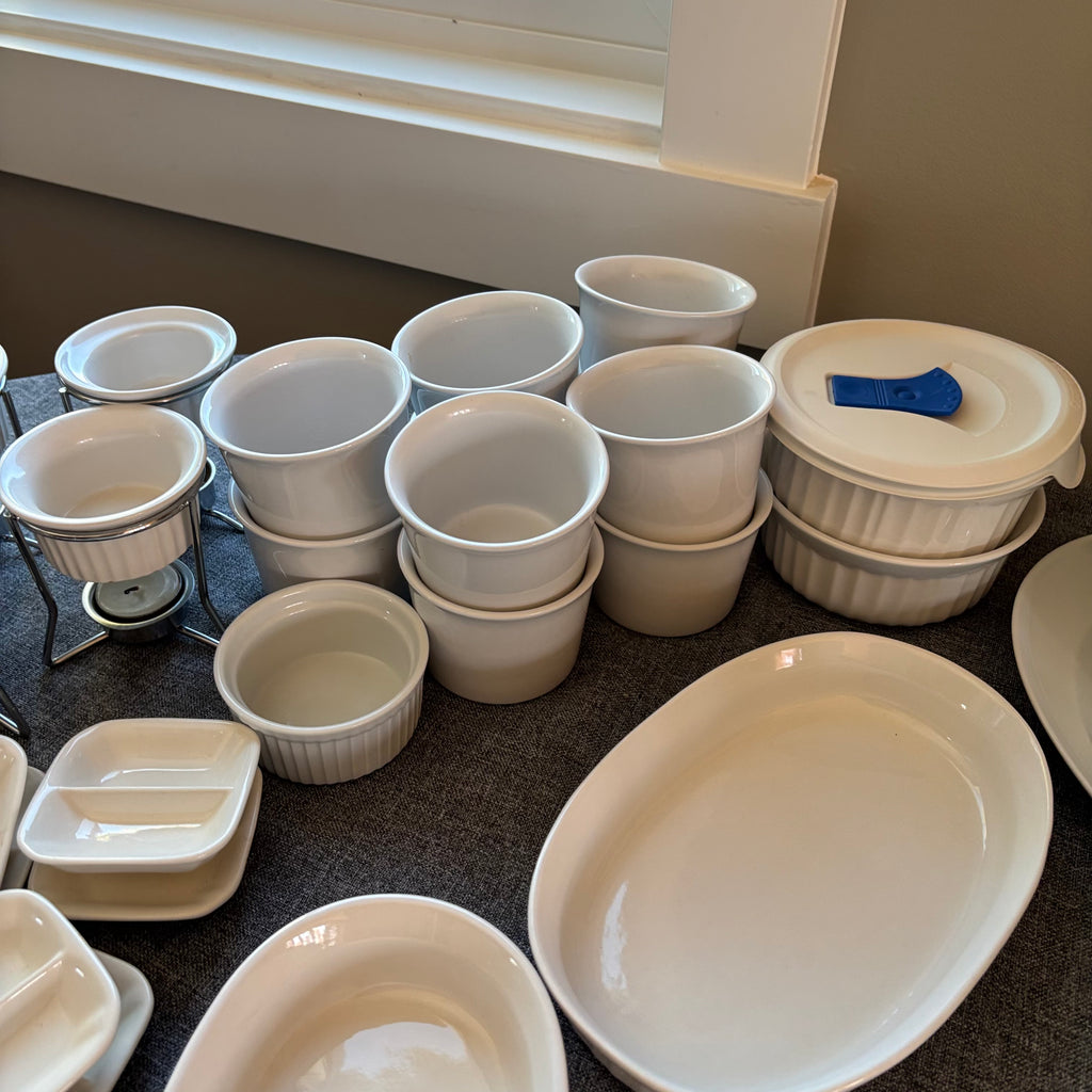D126 White Dish Grouping (IKEA, French White and more)