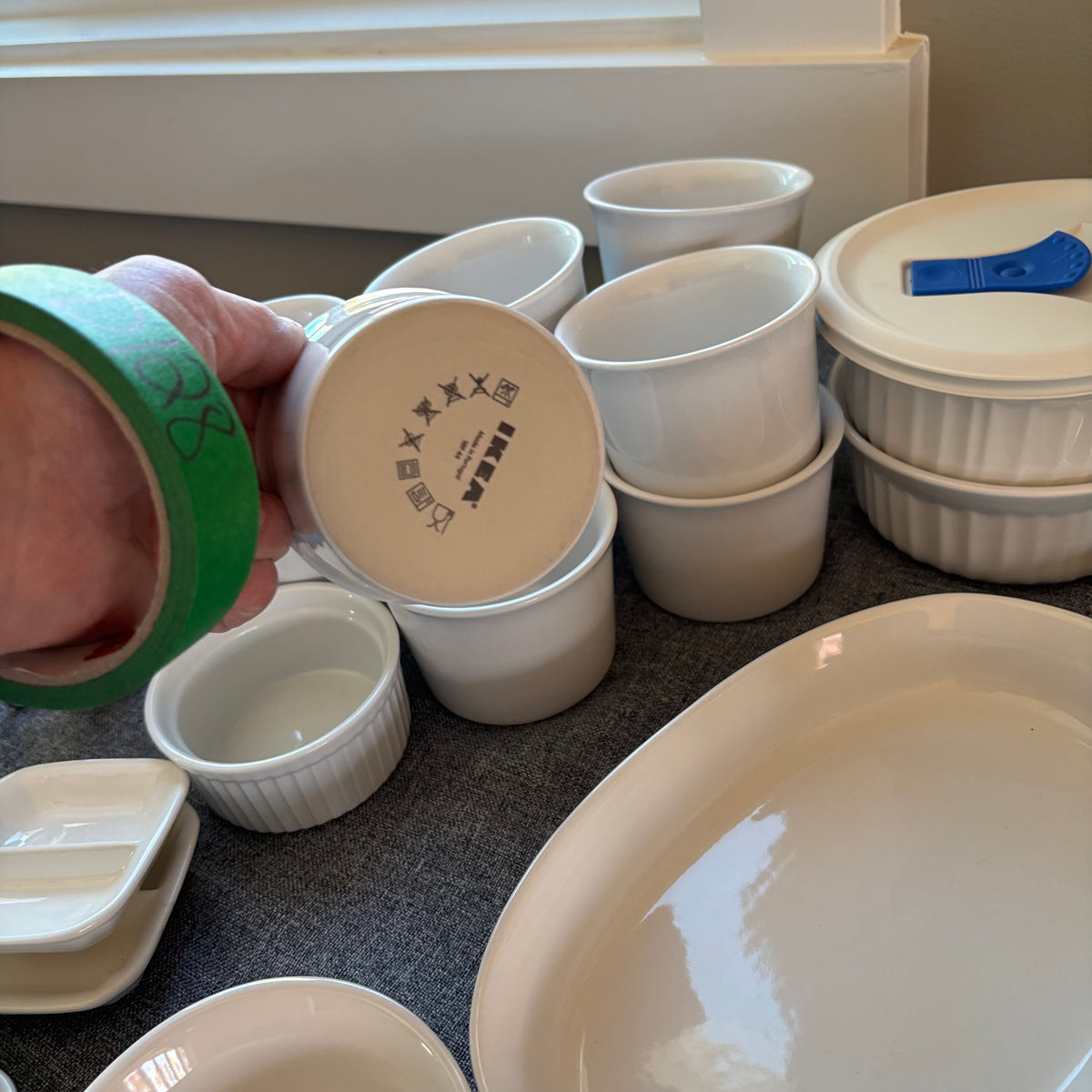 D126 White Dish Grouping (IKEA, French White and more)