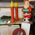 D338 Christmas Grouping (santa blow mould and more) ***tables not included