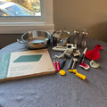 D129 Kitchen Grouping (grinder and more) ***pizza stone is well used