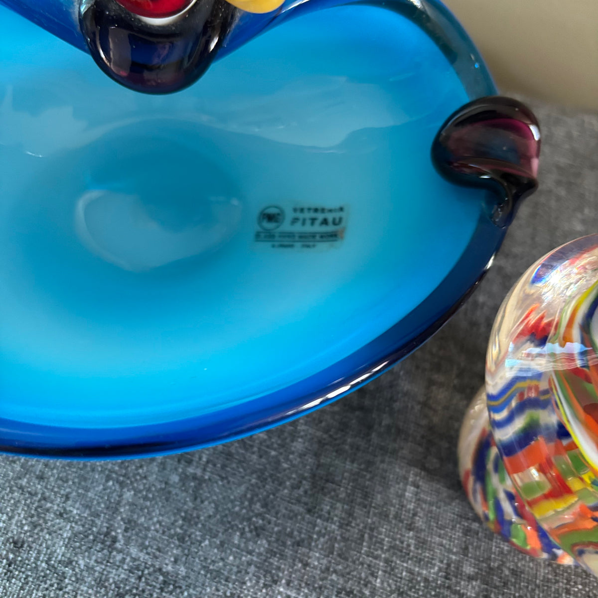 D133 Murano Grouping (clown and mushroom)