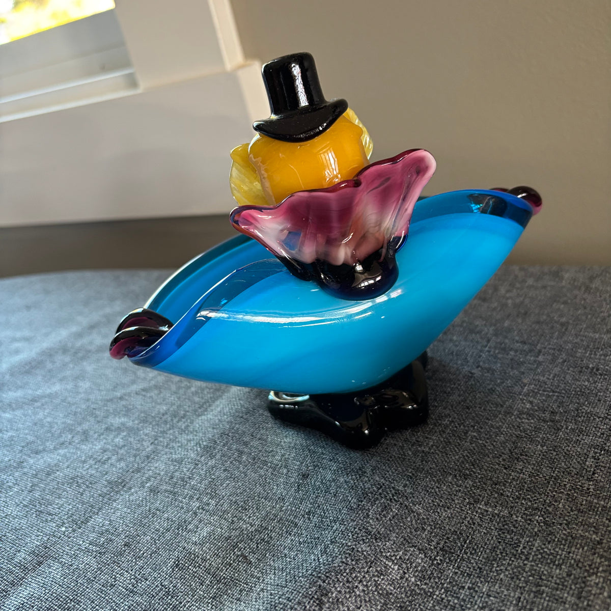 D133 Murano Grouping (clown and mushroom)
