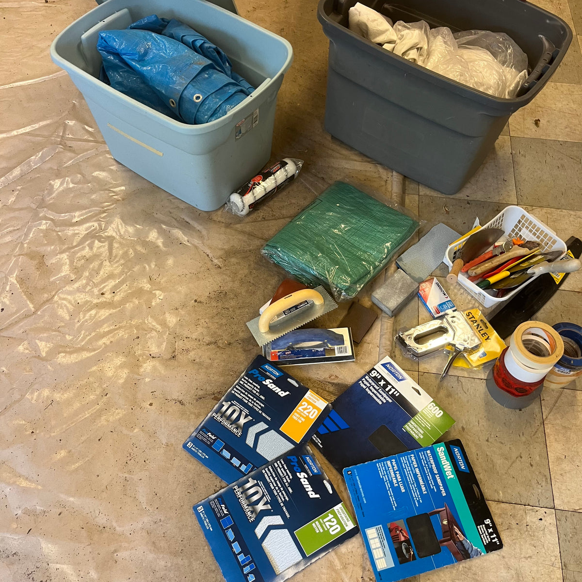 D344 Garage Grouping (sand paper and more)