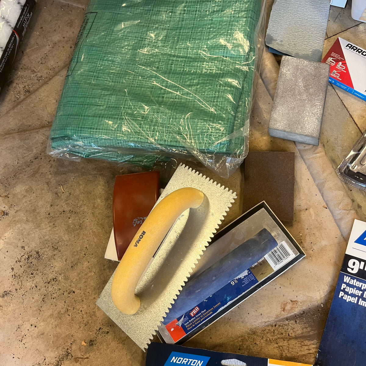 D344 Garage Grouping (sand paper and more)
