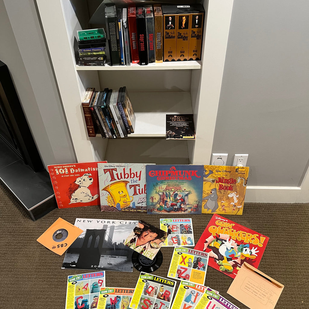 D347 Movies and Music Grouping (VHS and kids records)