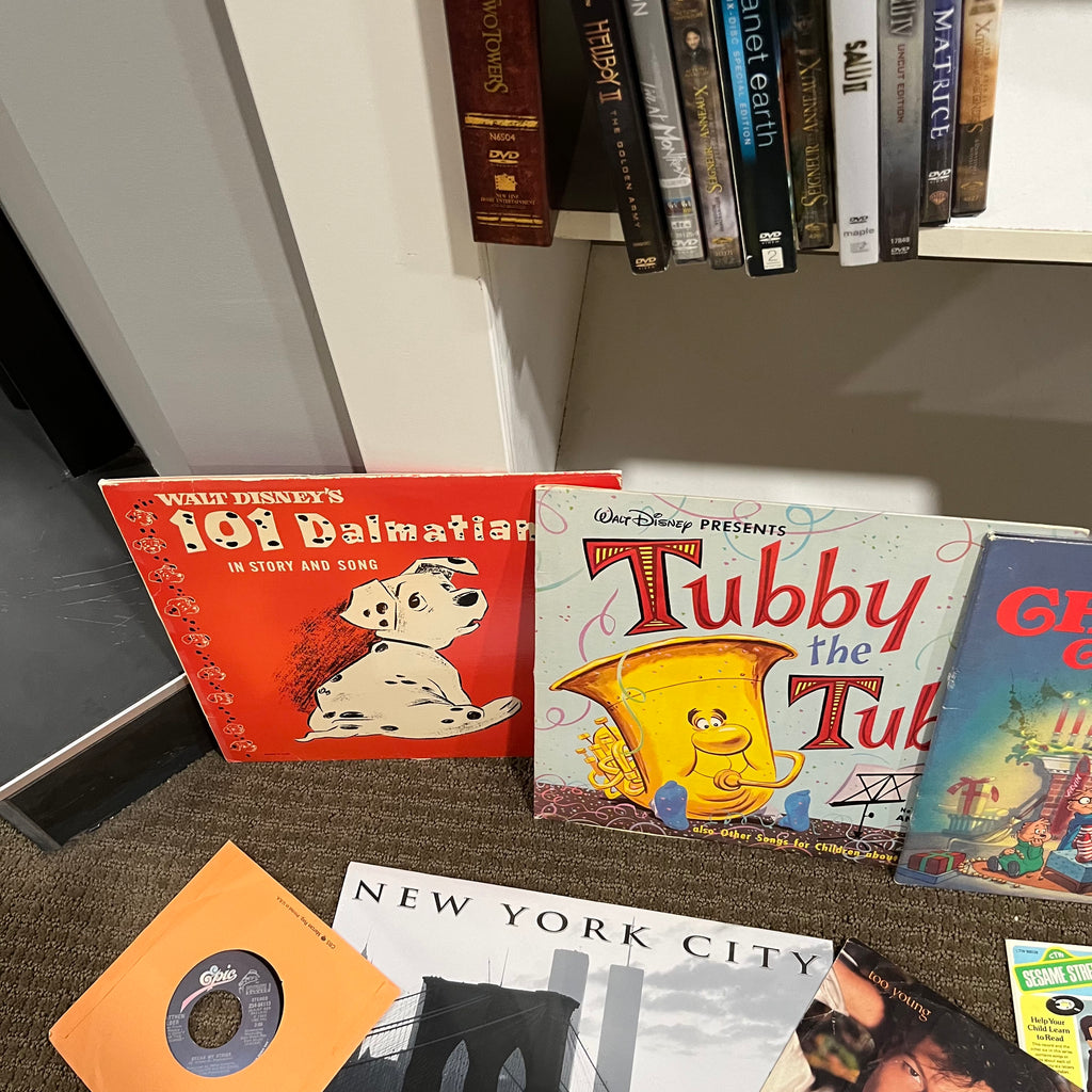 D347 Movies and Music Grouping (VHS and kids records)