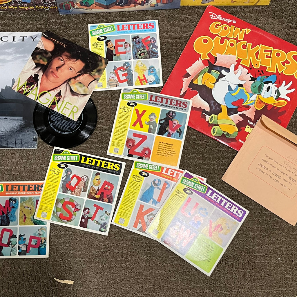D347 Movies and Music Grouping (VHS and kids records)