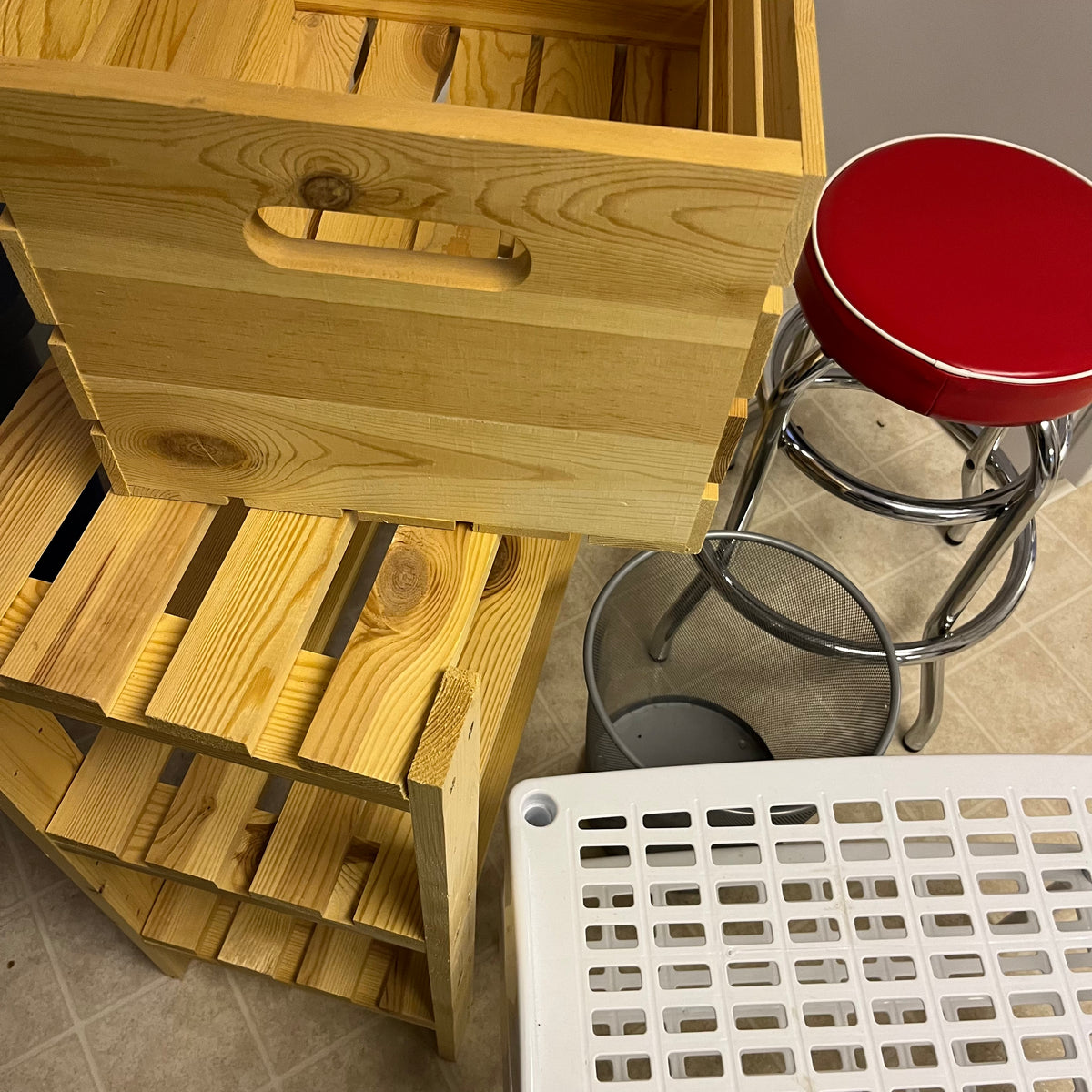 D362 Home Grouping (wooden storage shelf and more)
