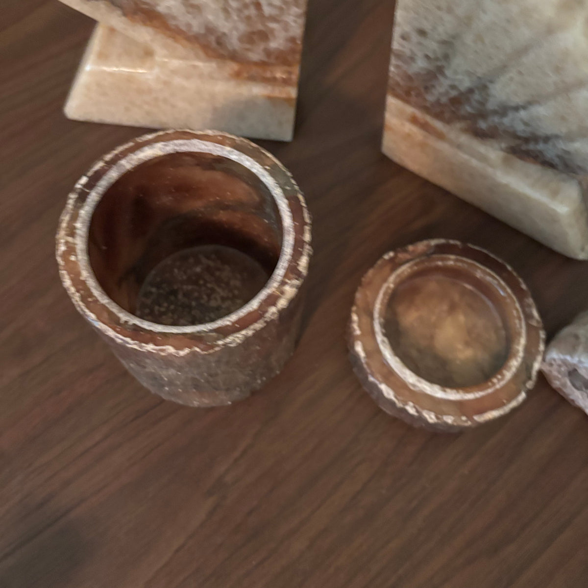 D144 Vintage Grouping (Marble bookends and more)