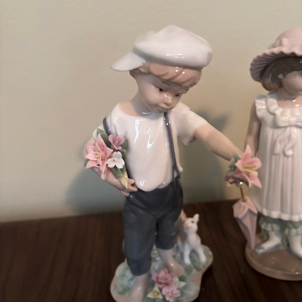 D145 Vintage Grouping (Lladro "April Showers" and Lladro "Pocket Full of Wishes")