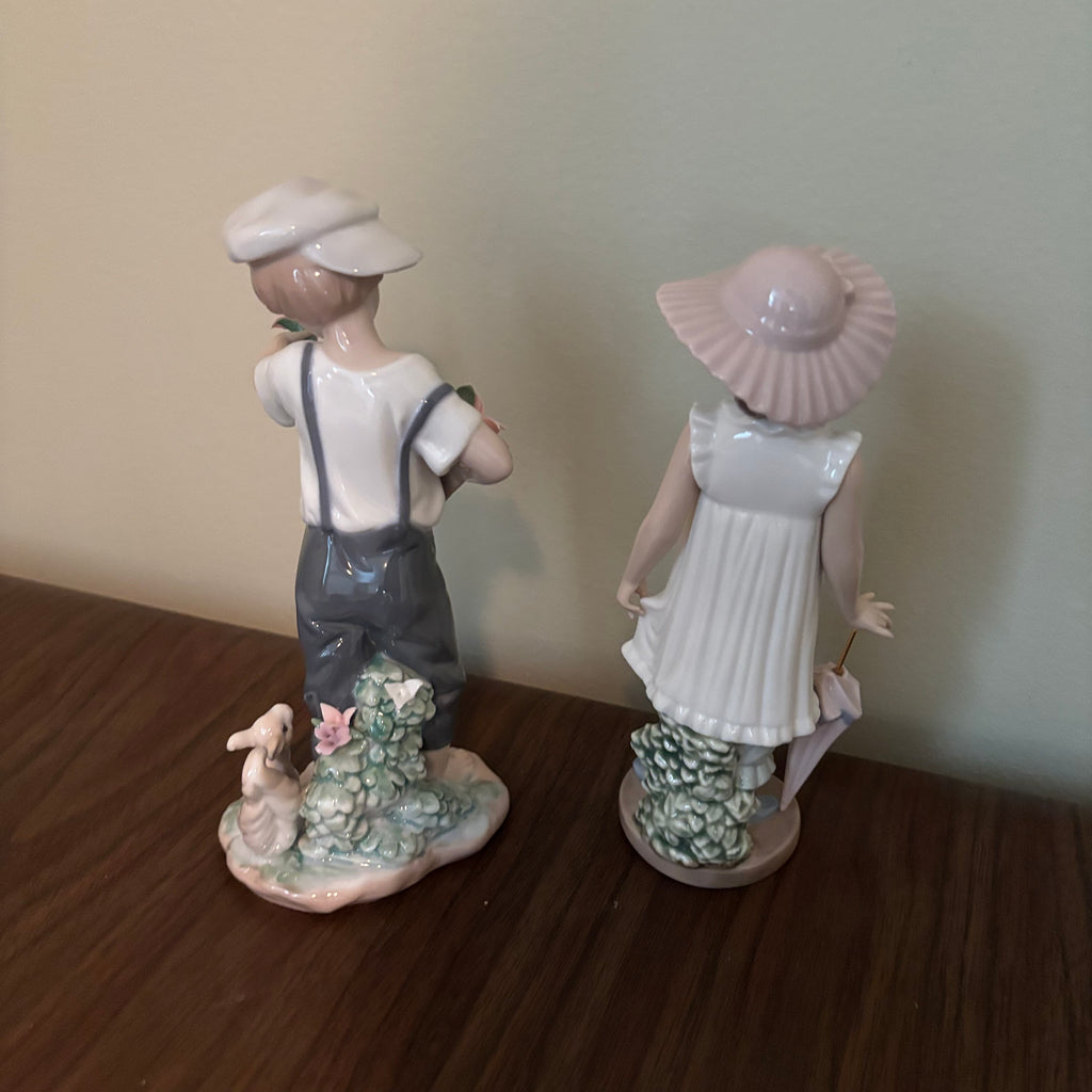 D145 Vintage Grouping (Lladro "April Showers" and Lladro "Pocket Full of Wishes")