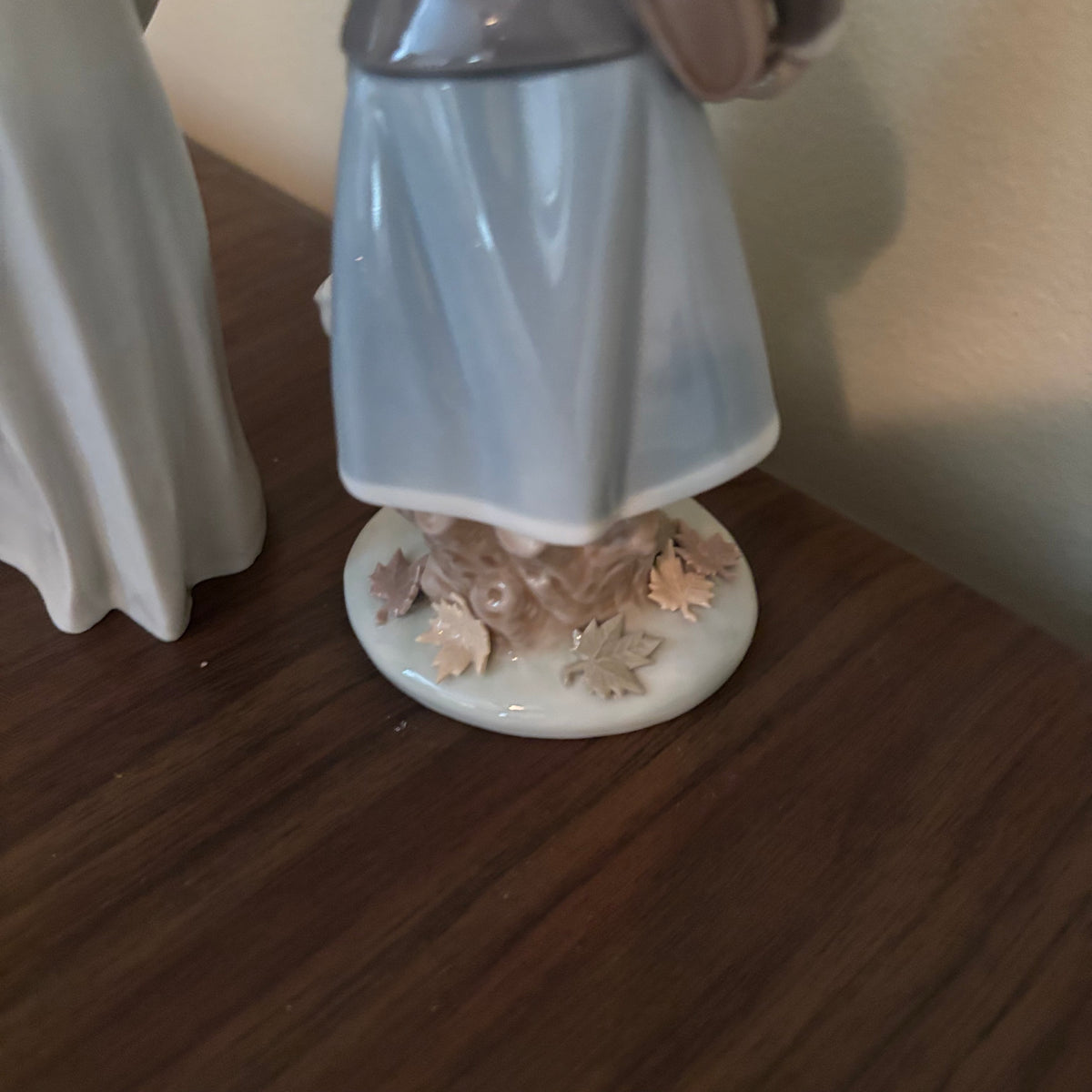 D146 Vintage Ceramic Grouping (Lladro "Autumn" figurine and Lippelsdorf figurine)