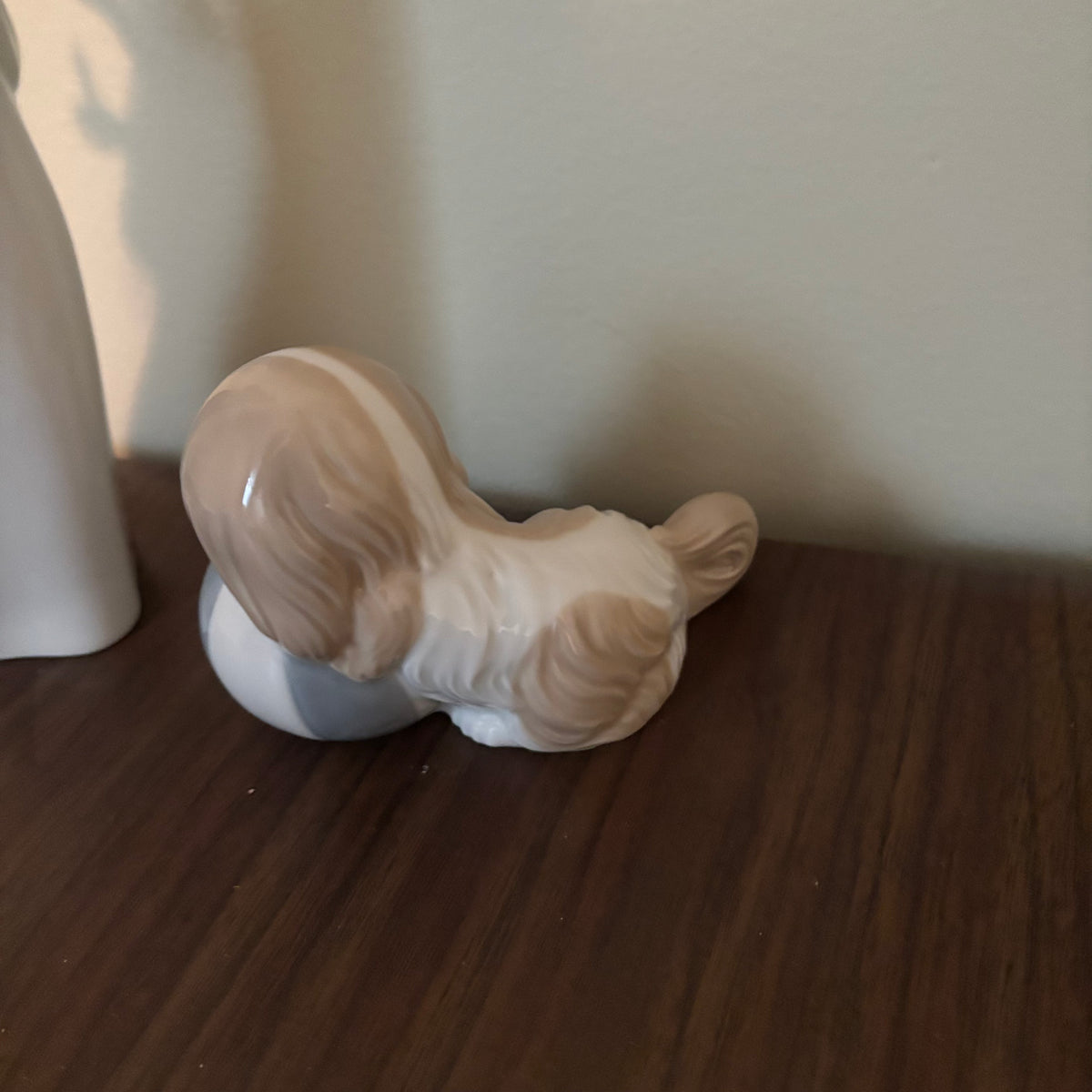 D147 9” tall Miquel Requena Carmen and ceramic dog figurines