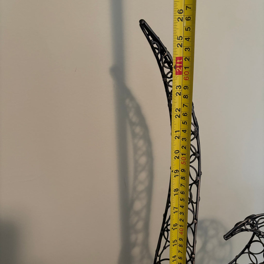 D165 Home Decor Grouping (Wire Bird Sculpture and more)