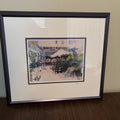 D167 Vintage watercolor artwork (Strolling Old Montreal)