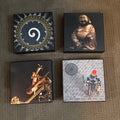 D173 Set of 4 wall plaques (each 10” x 10”)