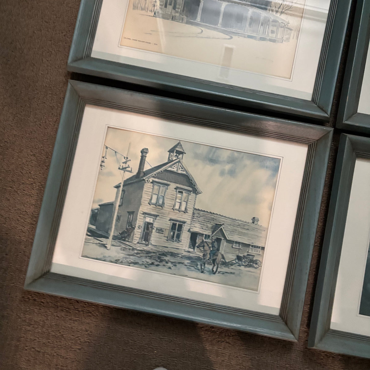 D179 Set of 6 vintage architectural art prints