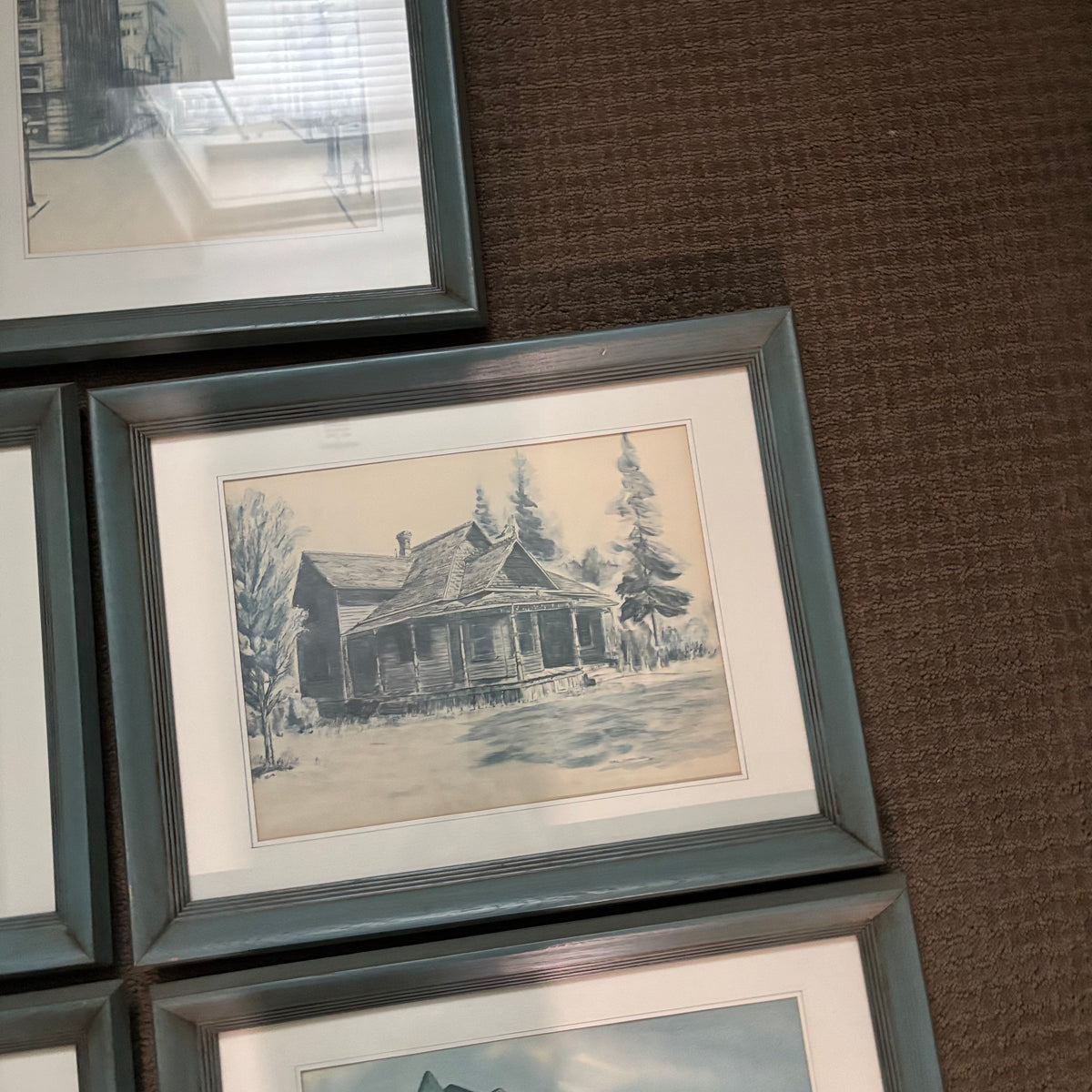 D179 Set of 6 vintage architectural art prints