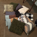 D181 Throw Pillow and blankets Grouping