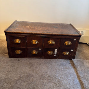 SOLID WOOD ANTIQUE LIBRARY CARD CATALOGUE - P223