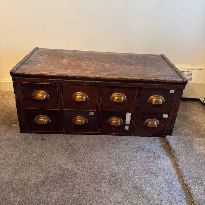 SOLID WOOD ANTIQUE LIBRARY CARD CATALOGUE - P223