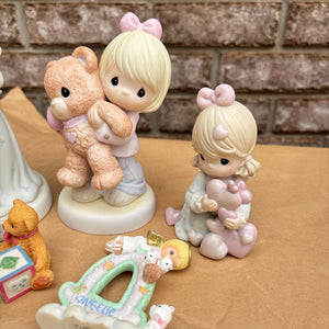 Precious Moments and More Porcelain Figurines Grouping - O166