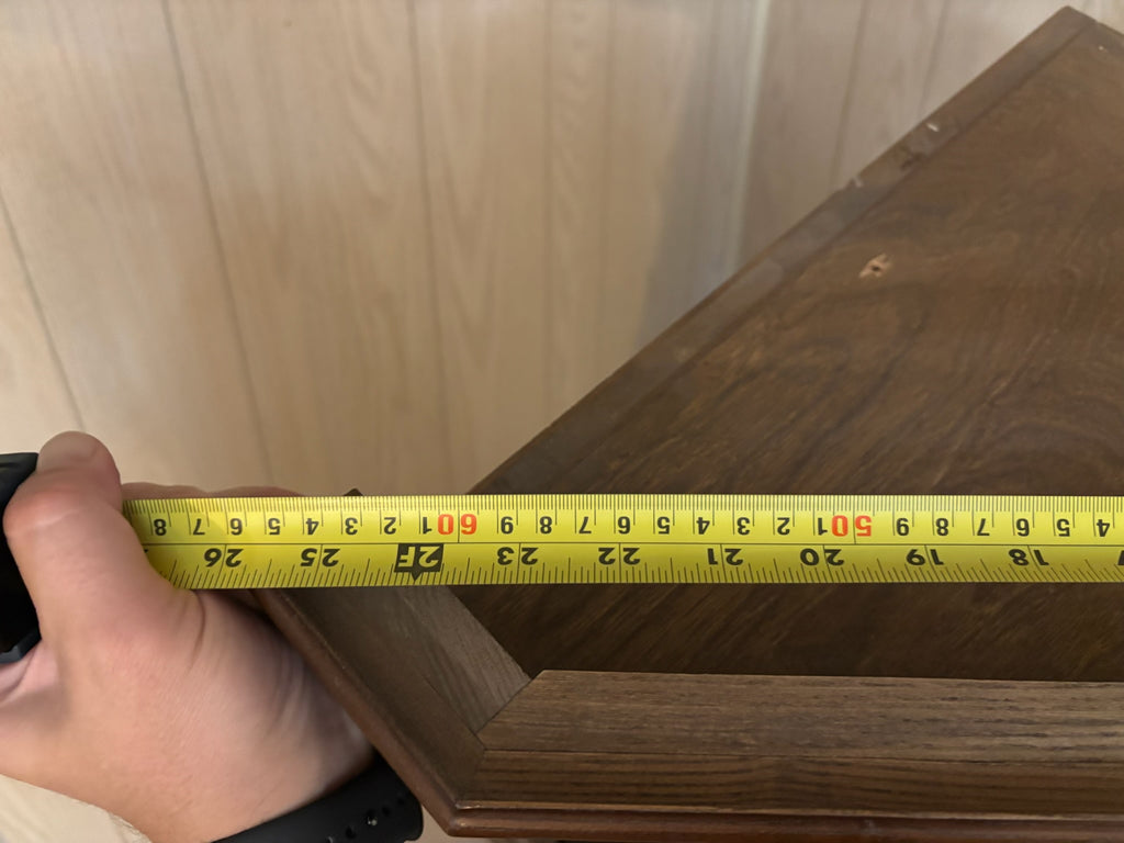 K503B Vintage solid wood corner bookshelf