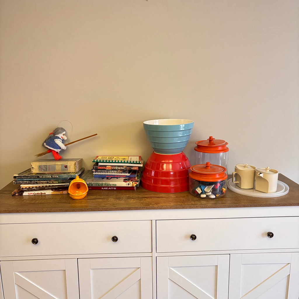 K300 Vintage Kitchen Grouping(Tupperware creamer and more)